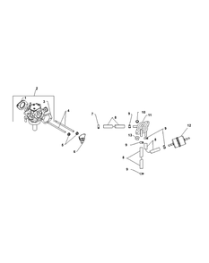 Kohler Cv730-3134 Fuel System Group Diagram and Parts List for Z-FORCES60-KH 53AH5FJD050-25HP Cub Cadet Lawn Tractor